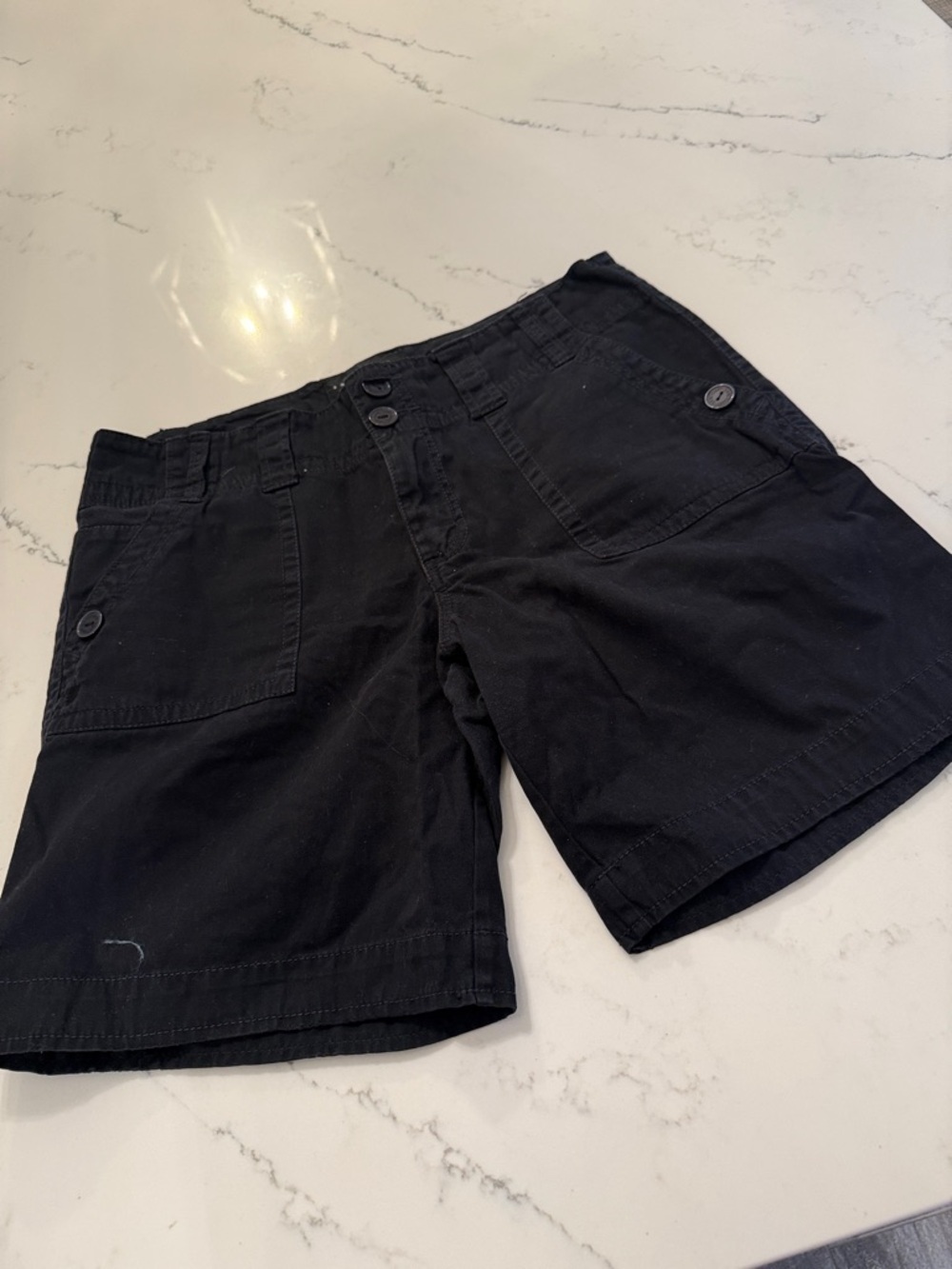 Women's Black Casual Cargo Cotton Shorts size 31